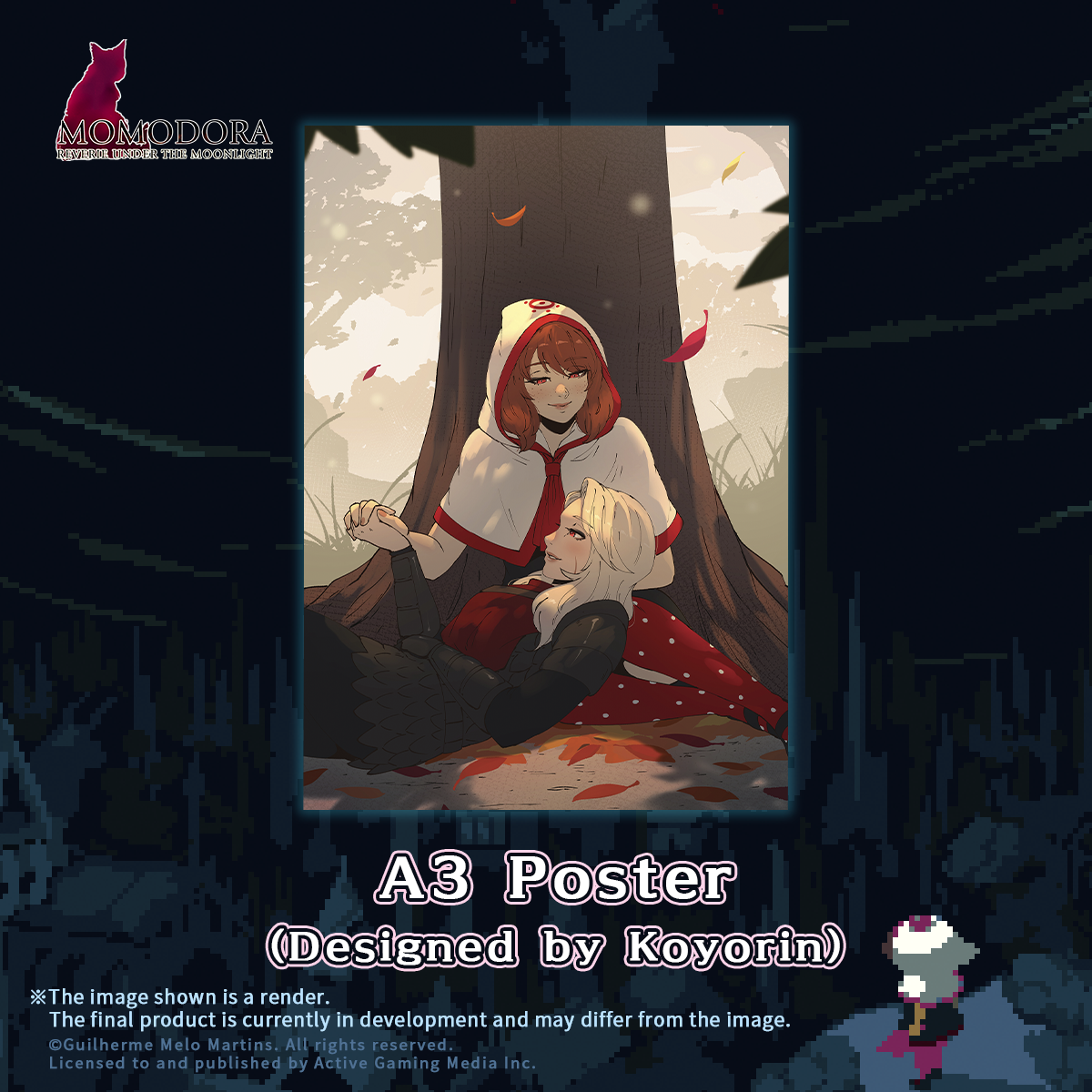 MOMODORA: 月下のレクイエム A3ポスター（koyorinデザイン）