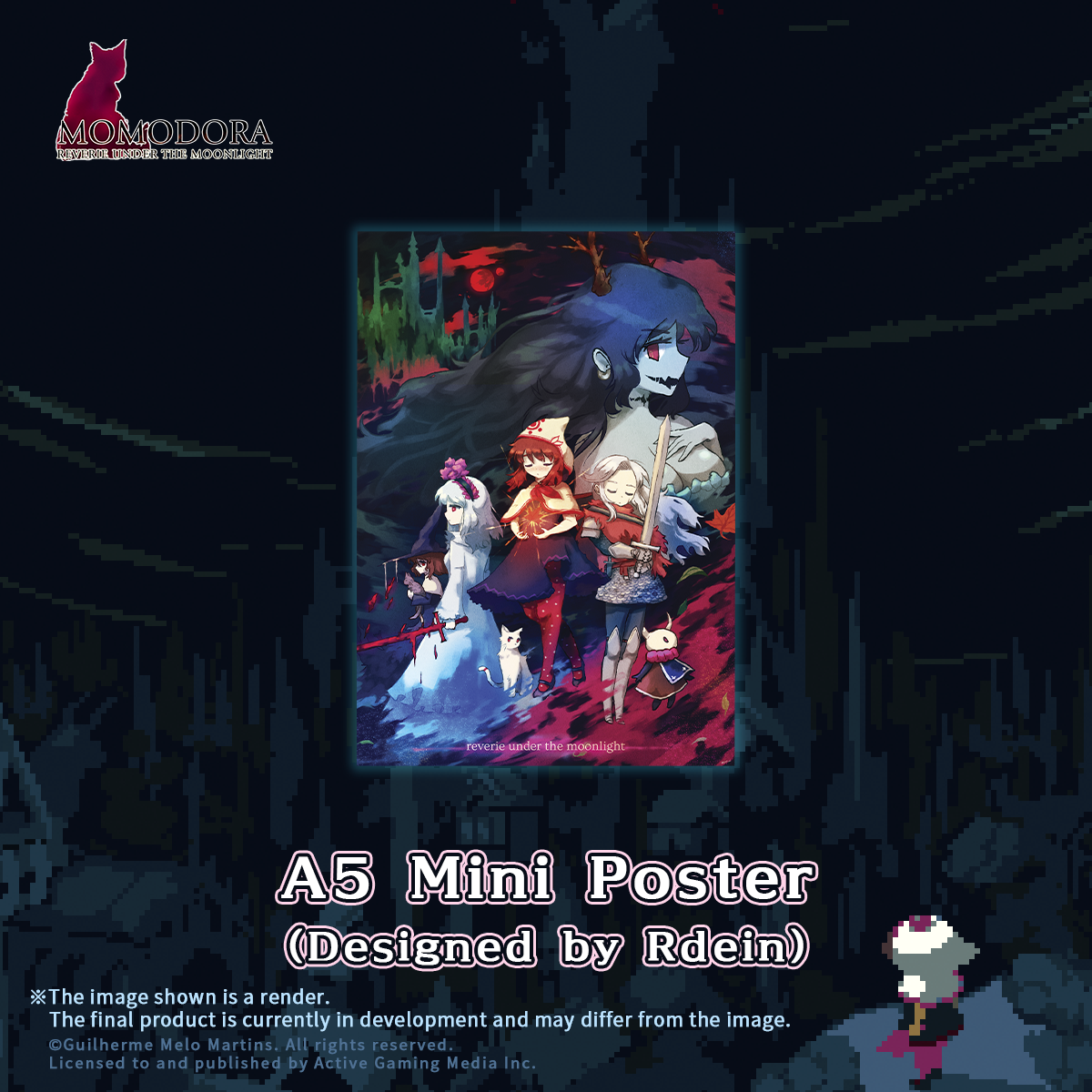 MOMODORA: 月下のレクイエム A5ミニポスター（rdeinデザイン）