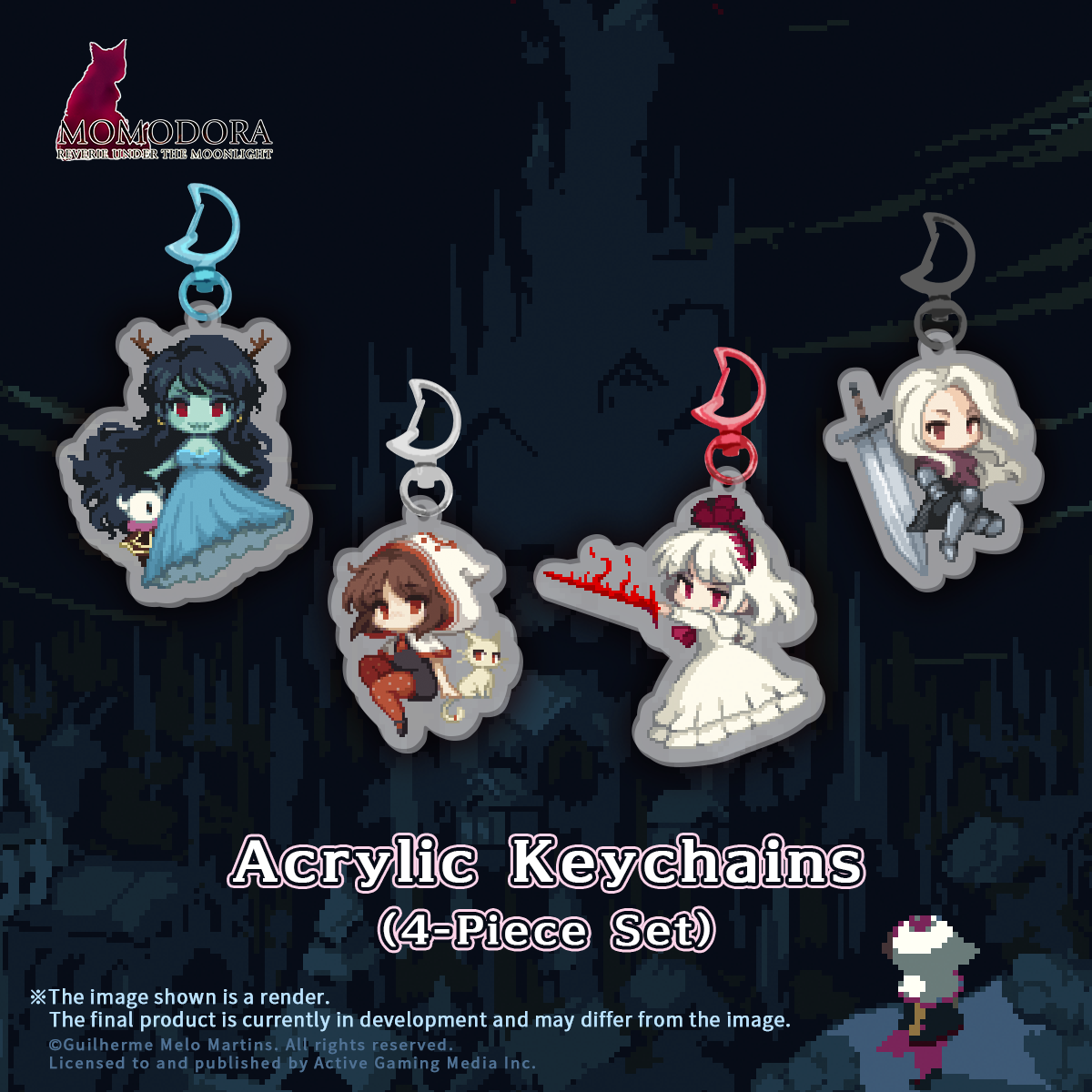 MOMODORA: 月下のレクイエム アクリルキーホルダー（4種セット）