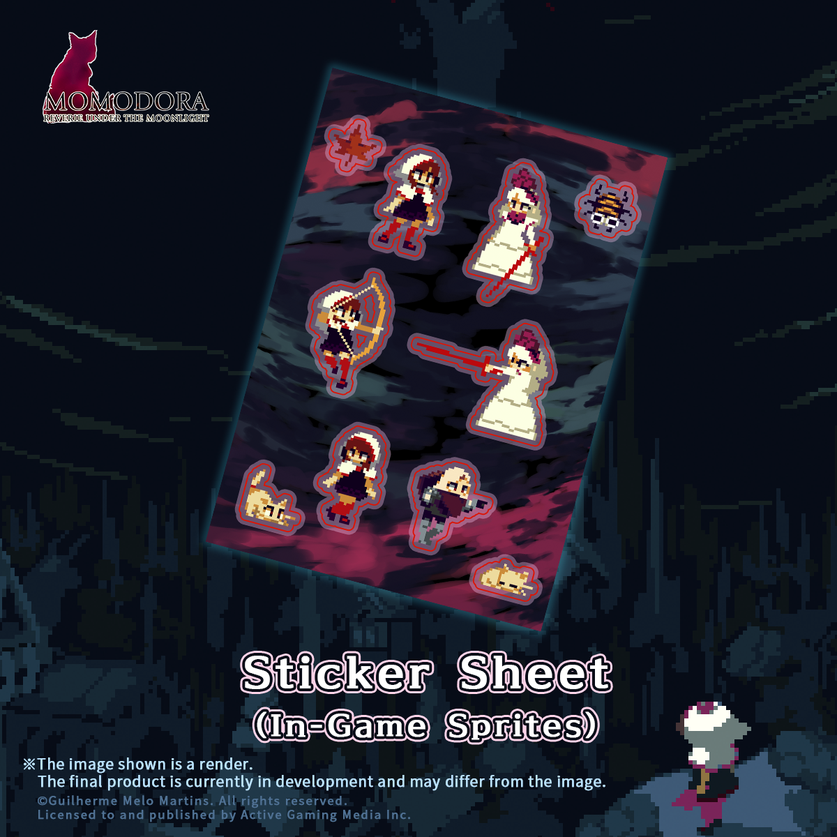 MOMODORA: 月下のレクイエム ステッカー（ゲーム内イラスト）