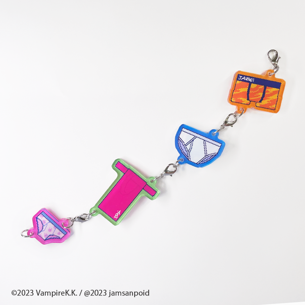 狂気より愛をこめて　パンツアクリルチャーム　アオルタ